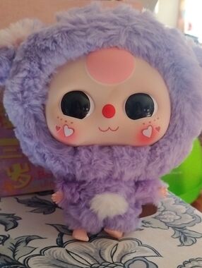 Baby Three Big Head Baby Zipper Bag